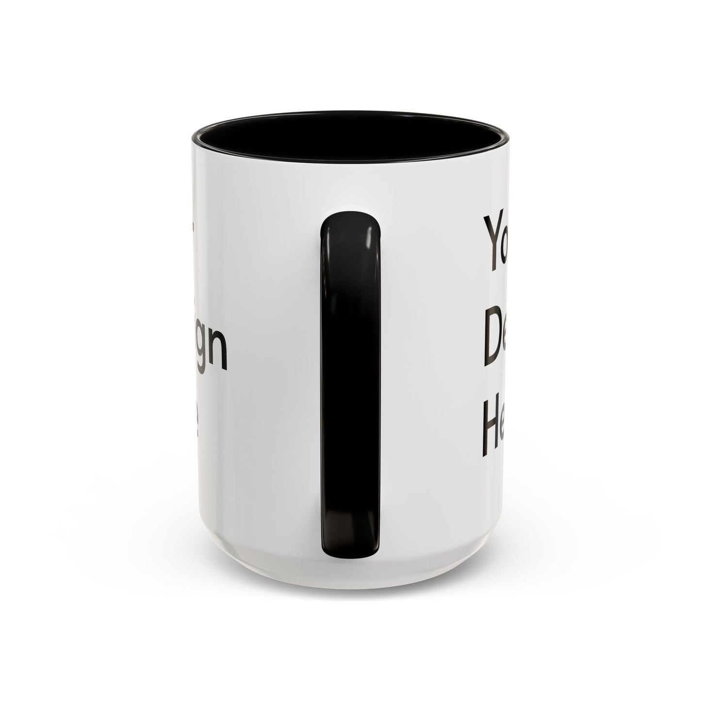 Personalized Custom Text Coffee Mug — 11/15oz Accent