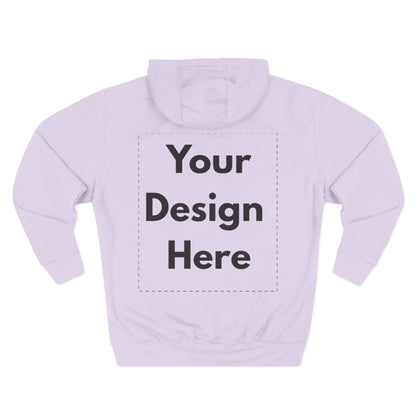 Three-Panel Fleece Hoodie — Customizable Blank Design Hoodie