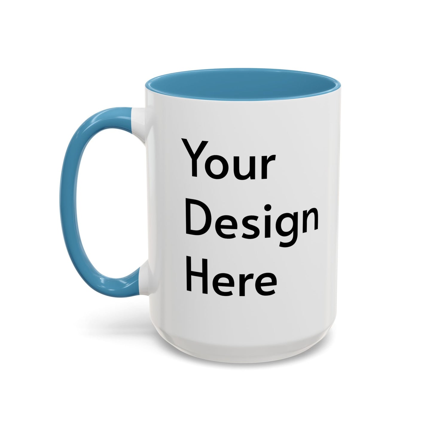 Personalized Custom Text Coffee Mug — 11/15oz Accent