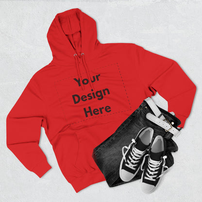 Three-Panel Fleece Hoodie — Customizable Blank Design Hoodie