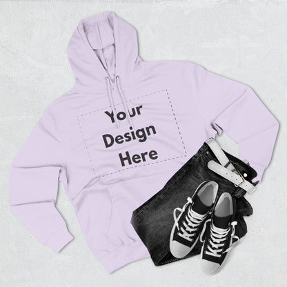 Three-Panel Fleece Hoodie — Customizable Blank Design Hoodie
