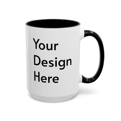 Personalized Custom Text Coffee Mug — 11/15oz Accent