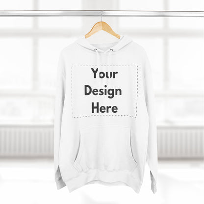 Three-Panel Fleece Hoodie — Customizable Blank Design Hoodie