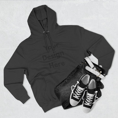 Three-Panel Fleece Hoodie — Customizable Blank Design Hoodie